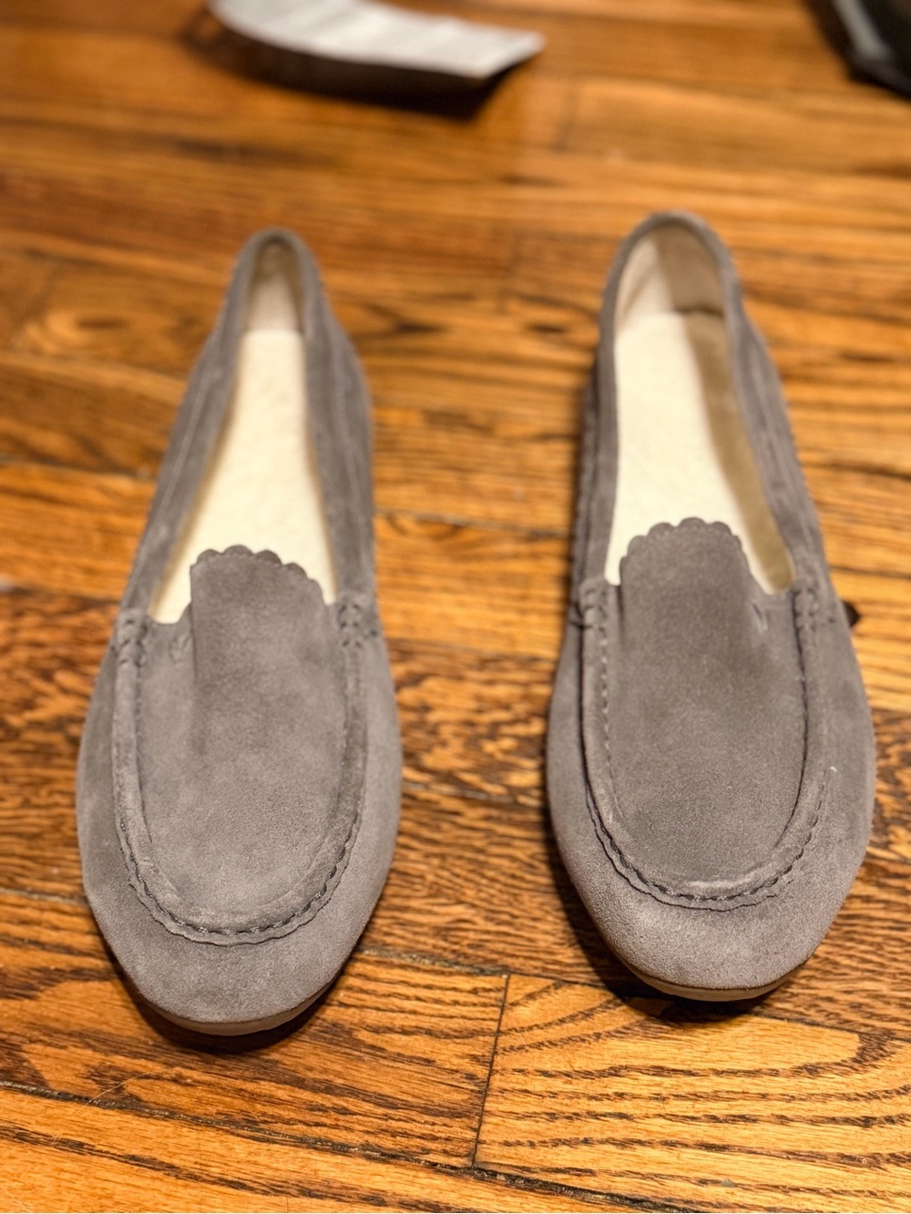 Vionic McKenzie Charcoal Faux Suede Loafers Women’s Size 10 Orthotic Comfort